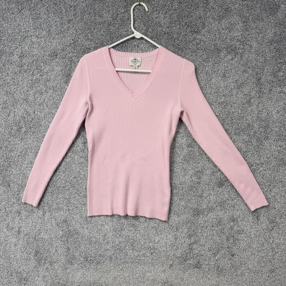 Vintage Y2K St. John's Bay Sweater Medium Preppy Soft Girl Pastel Office Core